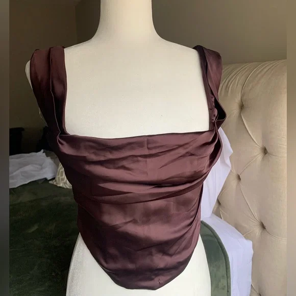 House Of CB “UNA” Rich Brown Corset - Picture 10 of 16